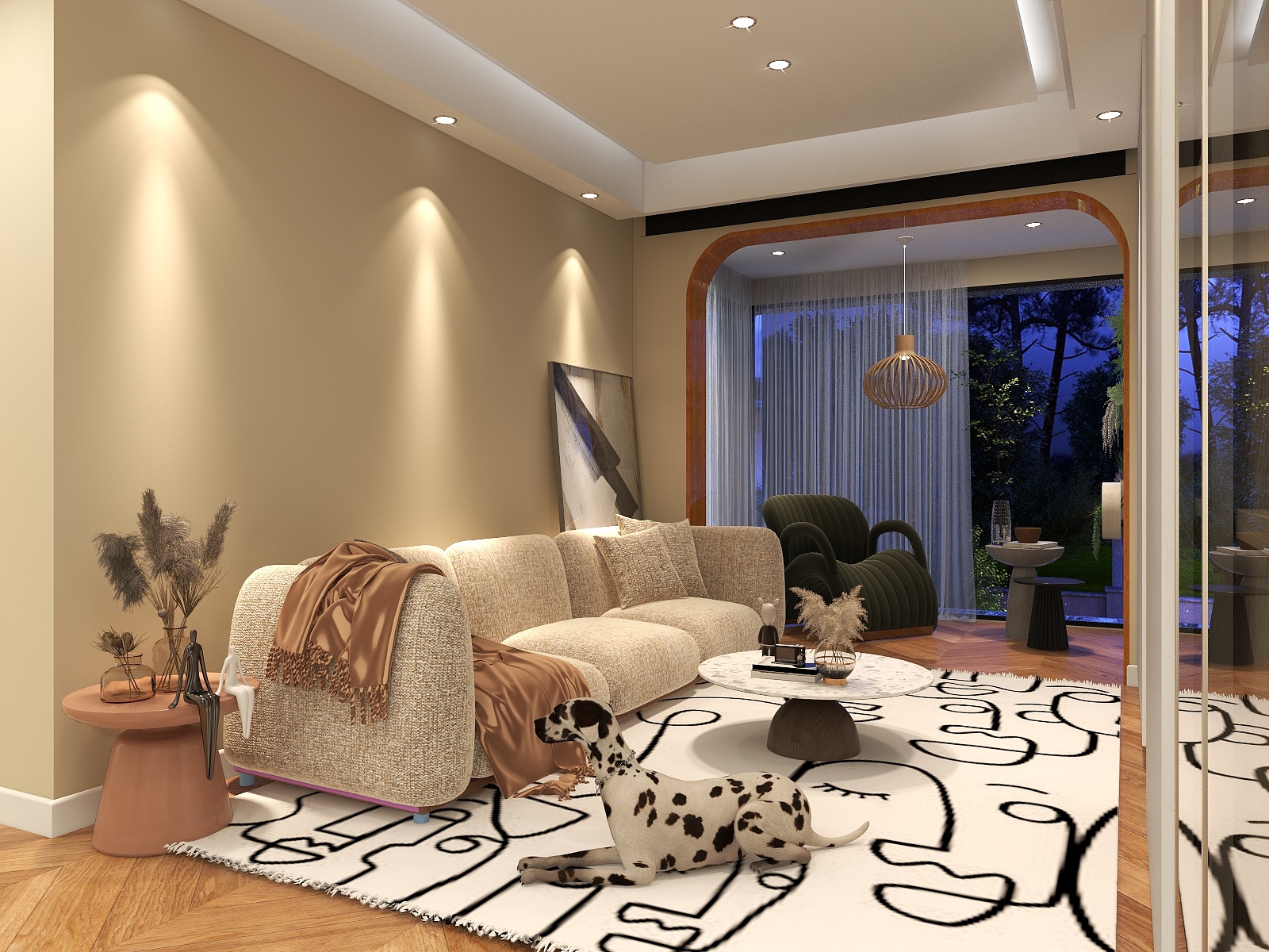 消防设计师刘蕊-德信海德公园83.00㎡A2’3室2厅1卫1厨-装修设计方案