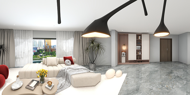 资阳蒙娜丽莎瓷砖-江宸府12-2-1002秦知音雅-装修设计方案