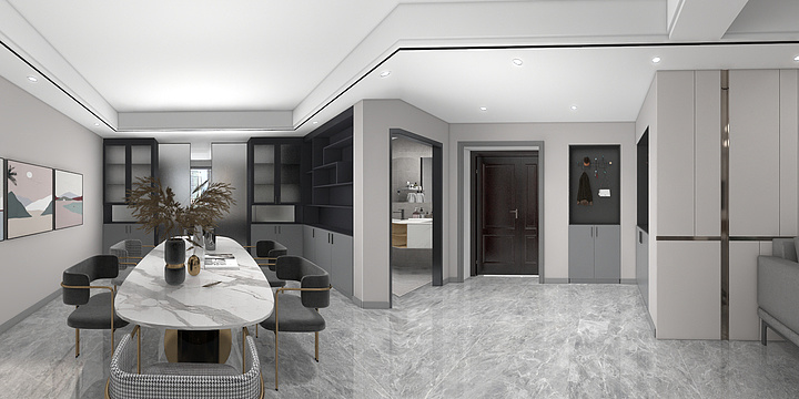 莒县山屿装饰-信德家园、三居室2-装修设计方案