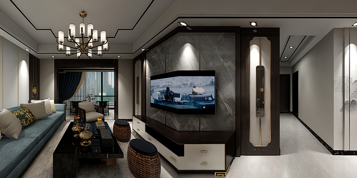 空格空间设计-观澜湖竖厅-装修设计方案