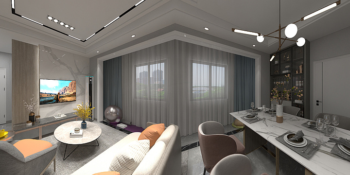 设计师1516-瑞和园89.50㎡B户型3室2厅1卫-装修设计方案