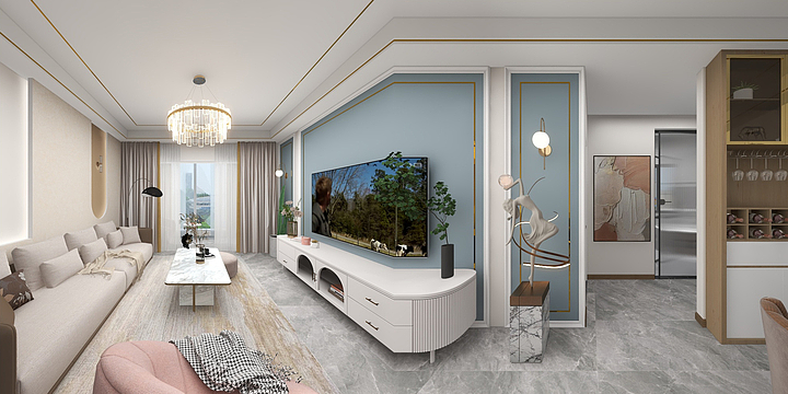 设计师卡坦-116㎡3室-装修设计方案