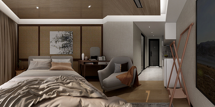 何明慧子-万科金色梦想30平-装修设计方案