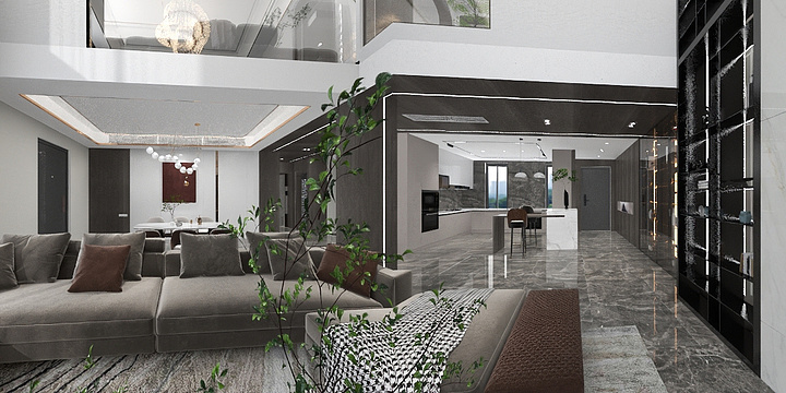 邢台涟庭建筑工程有限公司-四层别墅-装修设计方案