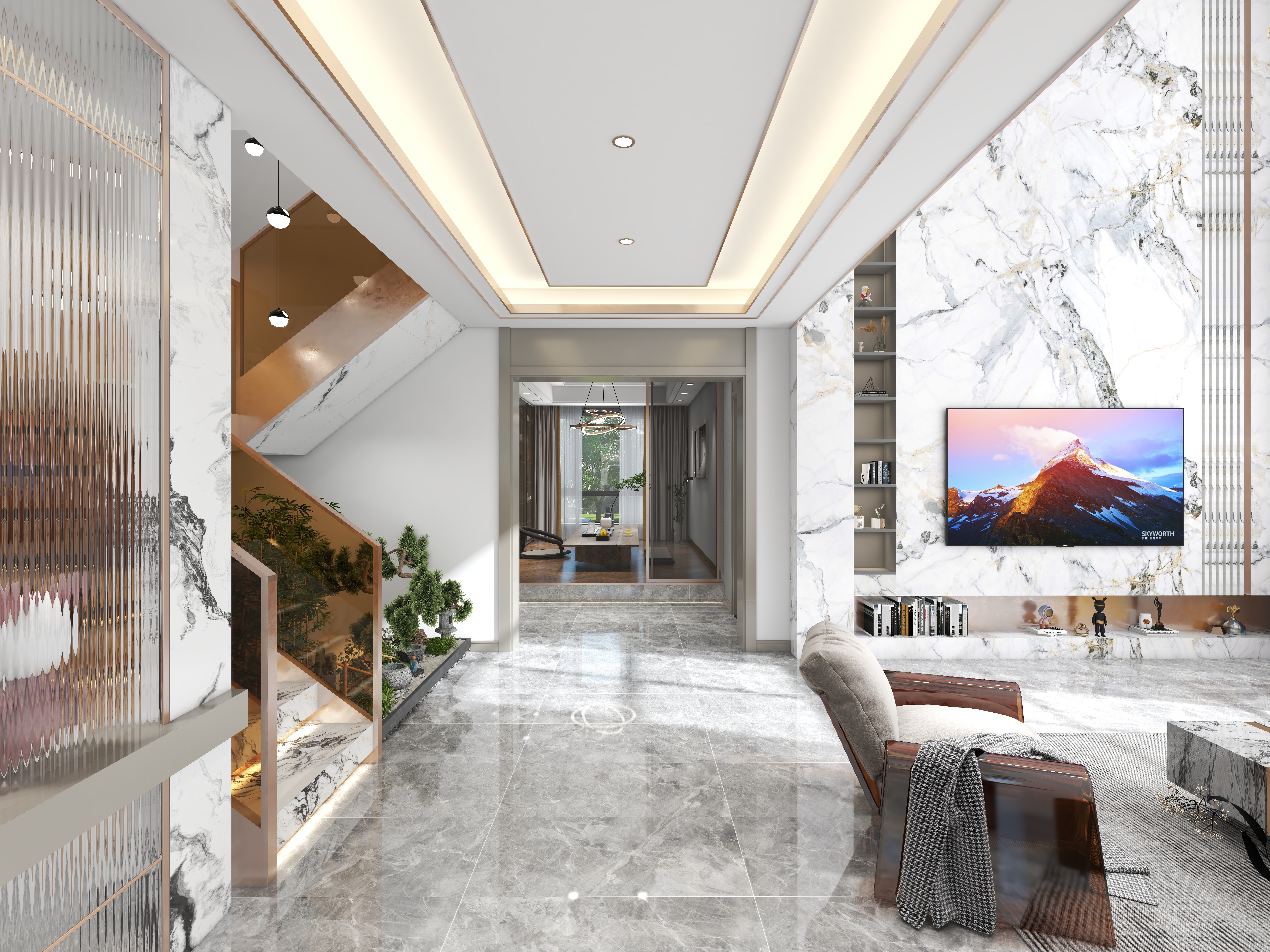 姜富云-现代轻奢｜2层叠拼户型-装修设计方案