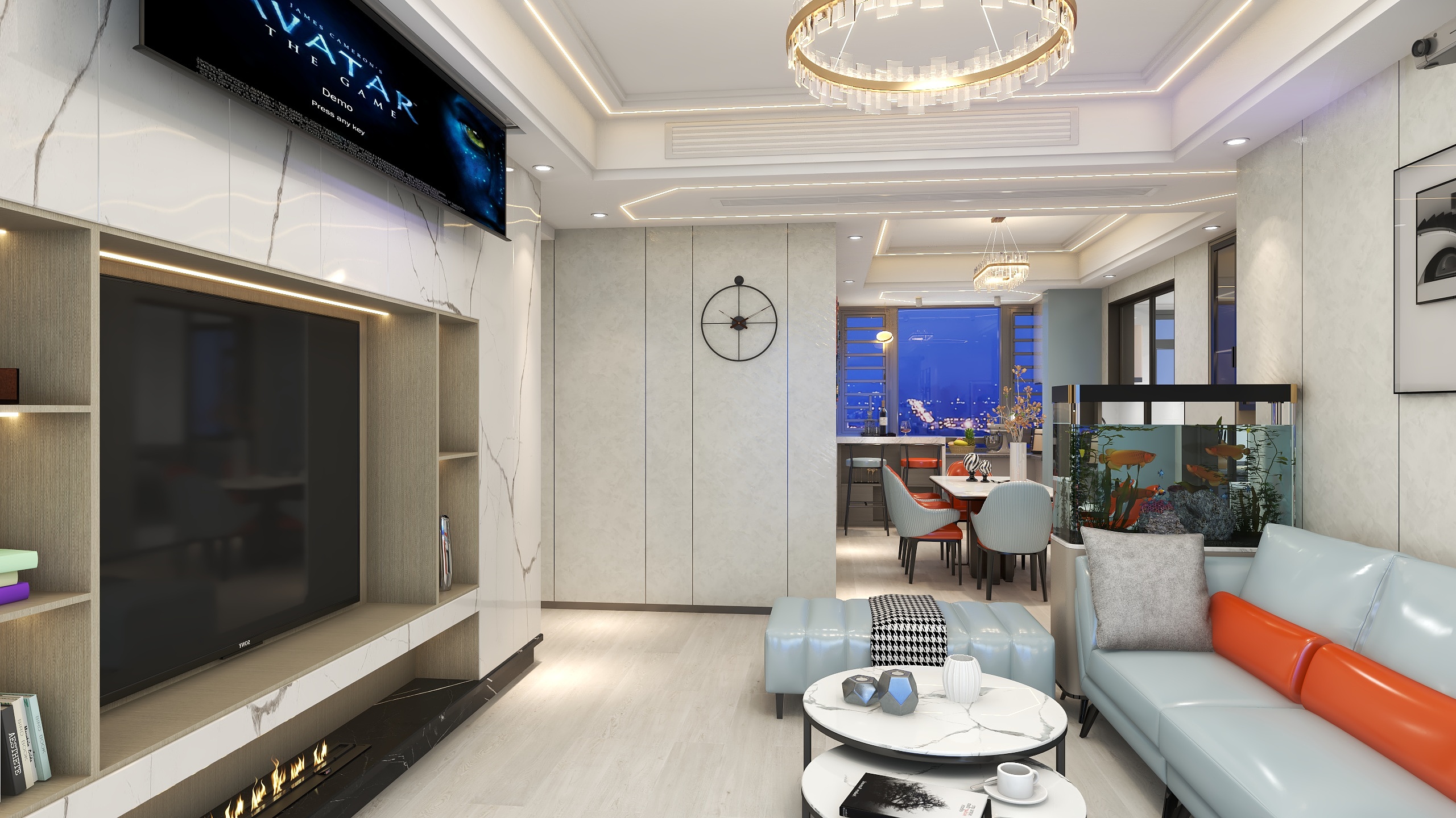 周长金-110平3房2厅——木饰面简约风-装修设计方案