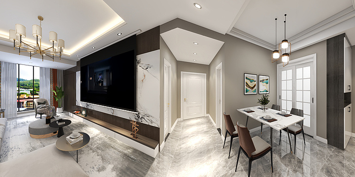 众悦空间-北尚御景G4栋21-4郑女士雅居-装修设计方案