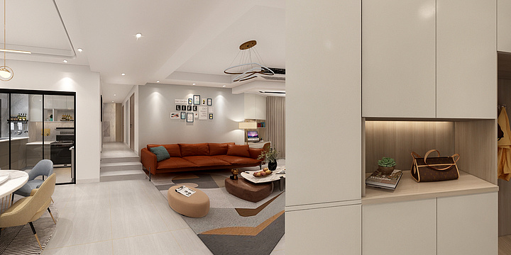 邱喆-壹米家设计 II  滨河公馆5-1401-装修设计方案