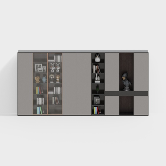 Modern Bookcases,Bookcases,gray