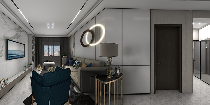 鼎盛装饰KiKi-花香水岸2-2-1702.dwg-装修设计方案