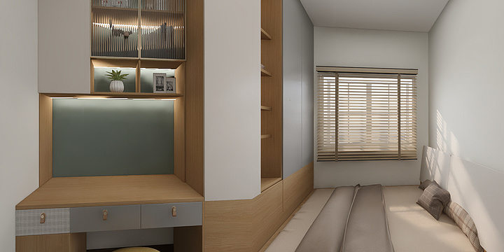 SJThan-德信海德公园83.00㎡A2’3室2厅1卫1厨-装修设计方案