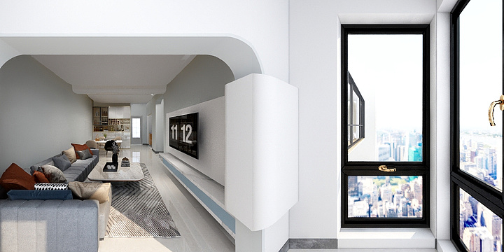 图说空间-德信海德公园83.00㎡A2’3室2厅1卫1厨-装修设计方案