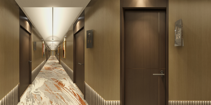 向上而生设计工作室-梨园酒店-走廊-装修设计方案