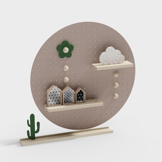 Modern wall decoration perforated board