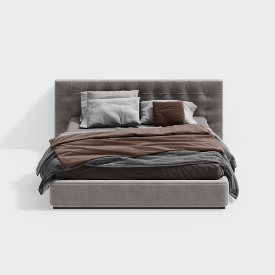 Modern Twin Beds,Twin Beds,Black+Gray