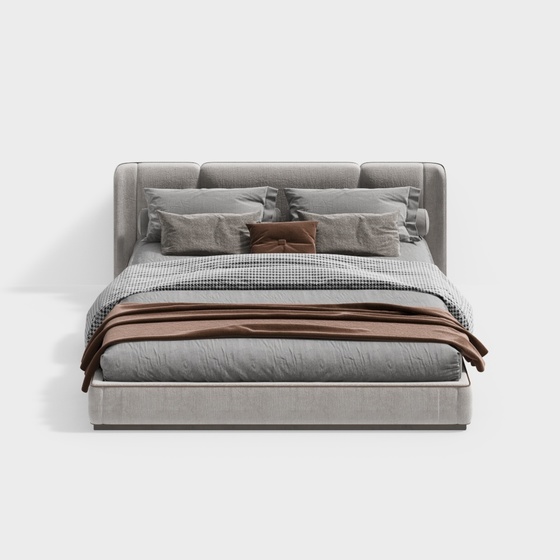 Modern Twin Beds,Twin Beds,Gray+Brown