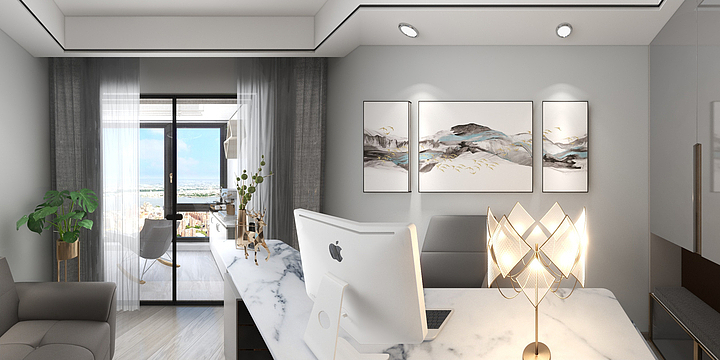 九鼎装饰MRjT-融创玉兰公馆21幢1601室（现代简约）-装修设计方案