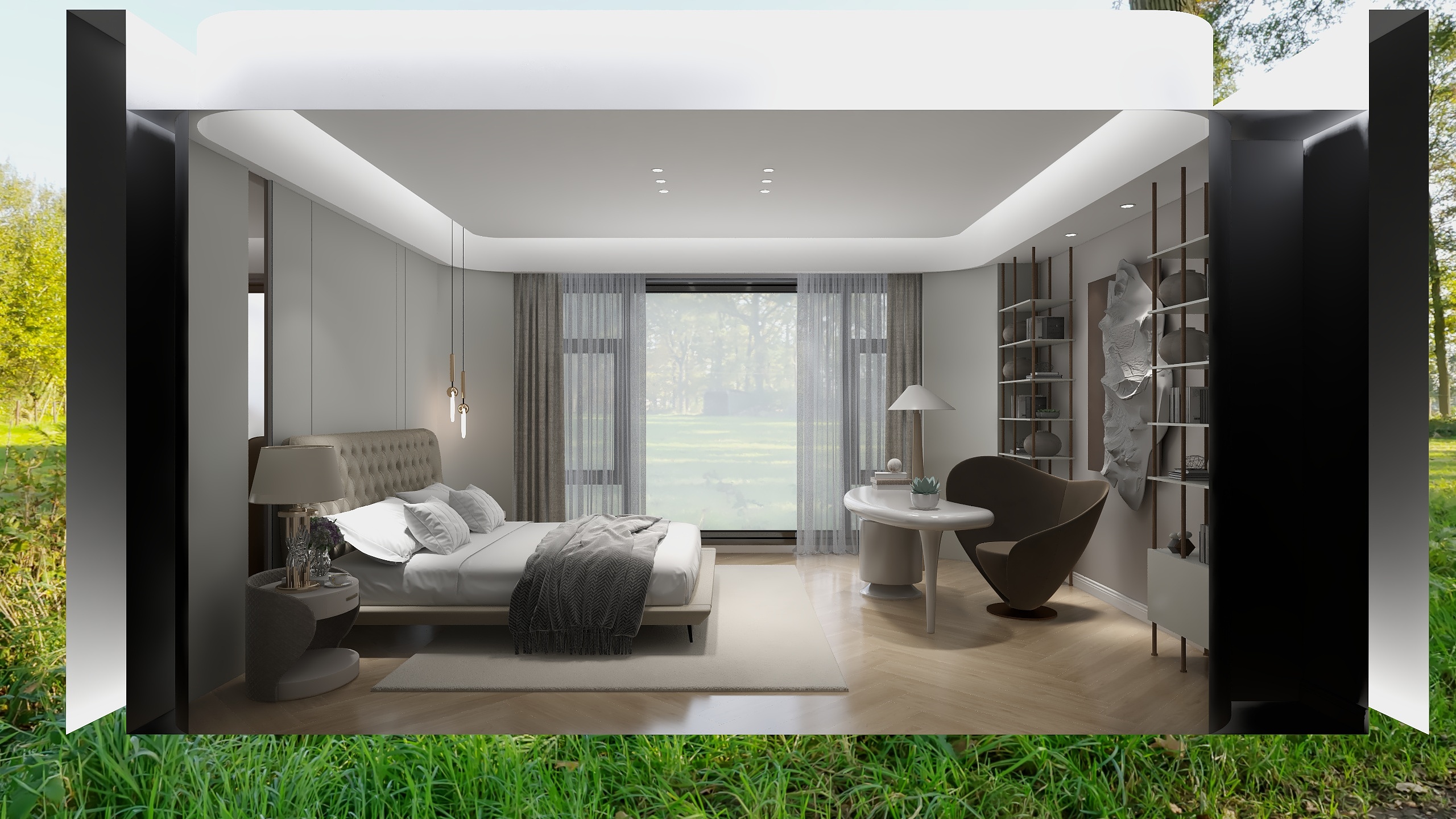 EVA月-暖山3层主卧-装修设计方案