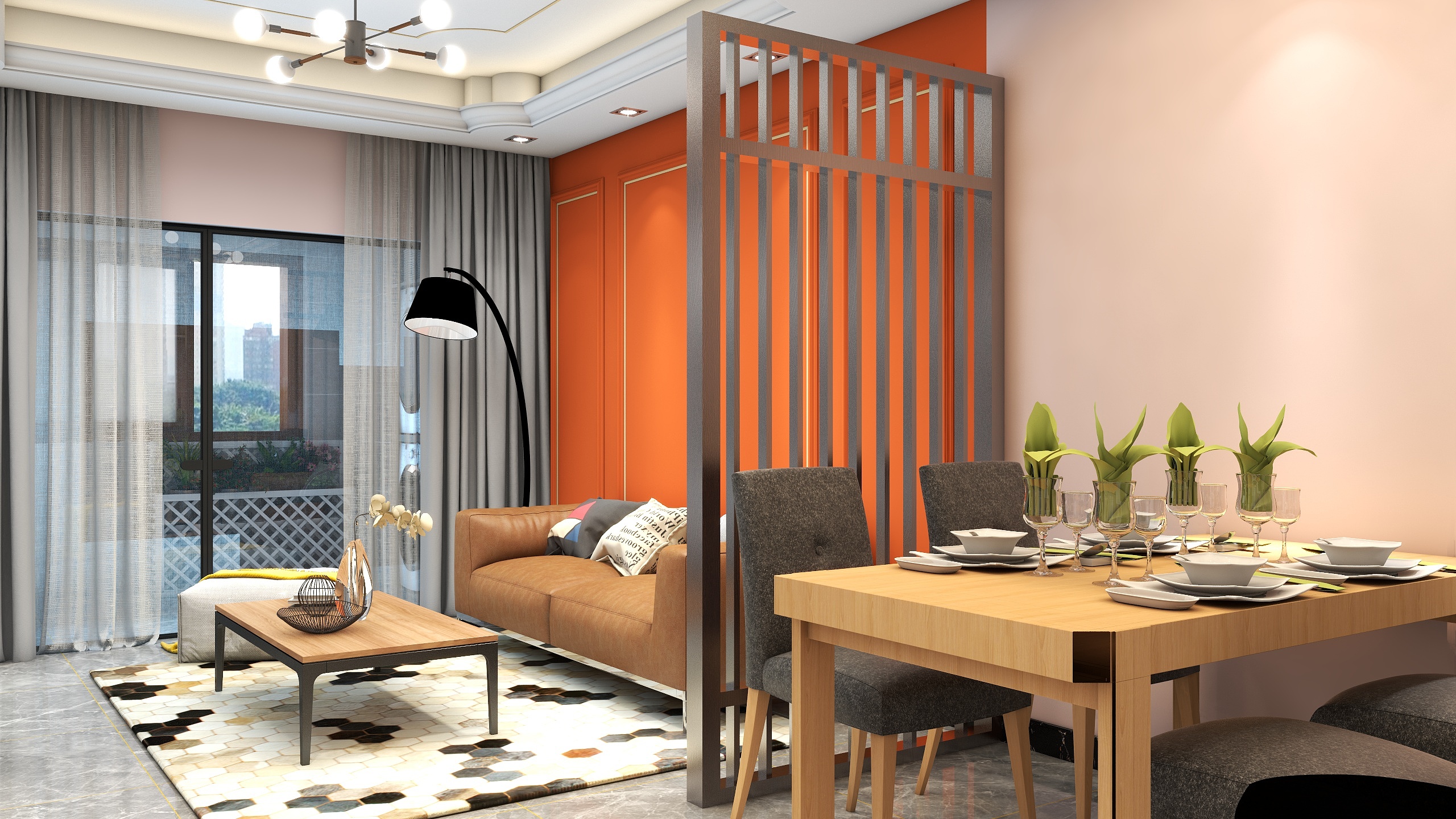 筱云设计工作室-德信海德公园83.00㎡A2’3室2厅1卫1厨-装修设计方案