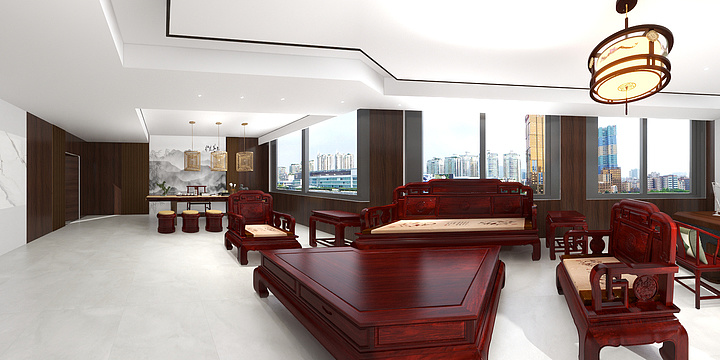 大师毕减索-总经理室-装修设计方案
