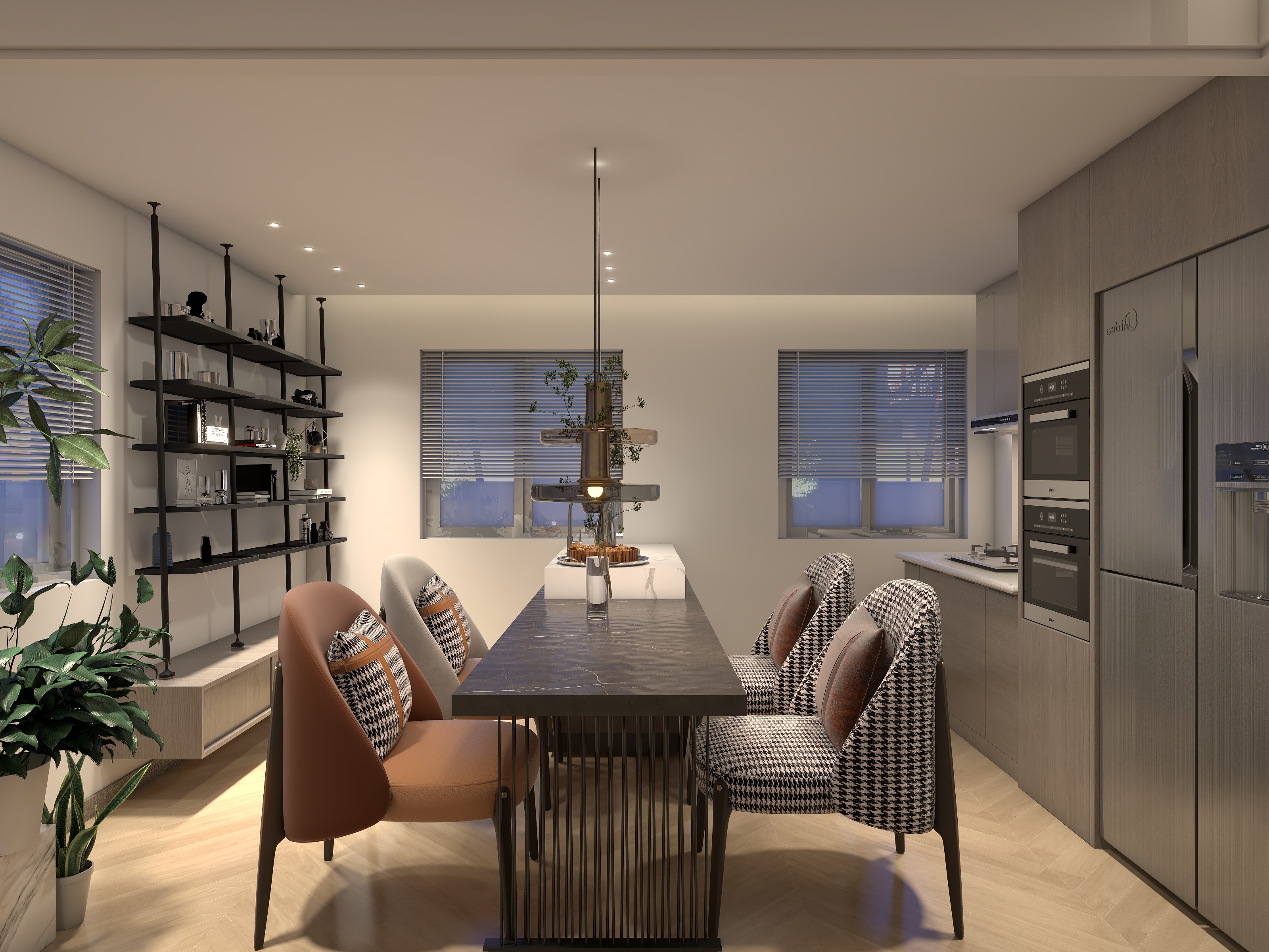 予尔设计-瑞和园89.50㎡B户型3室2厅1卫-装修设计方案