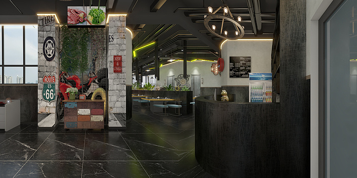 周陈-牛肉馆-装修设计方案