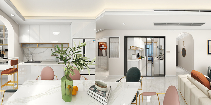 黑馬设计-万景九州蔡哥雅居-装修设计方案