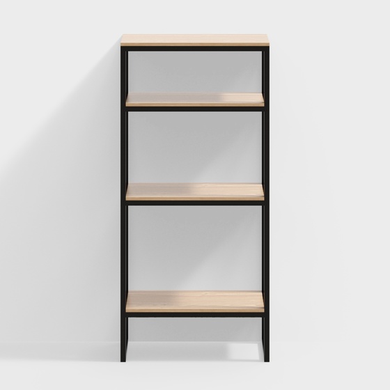 Scandinavian Shelf,Brown+Black