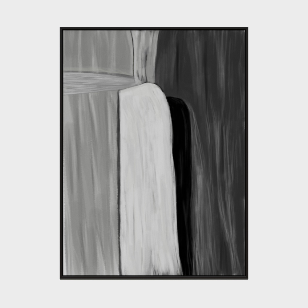  龙匠饰家-北欧现代简约抽象系列-长方形装饰画-208