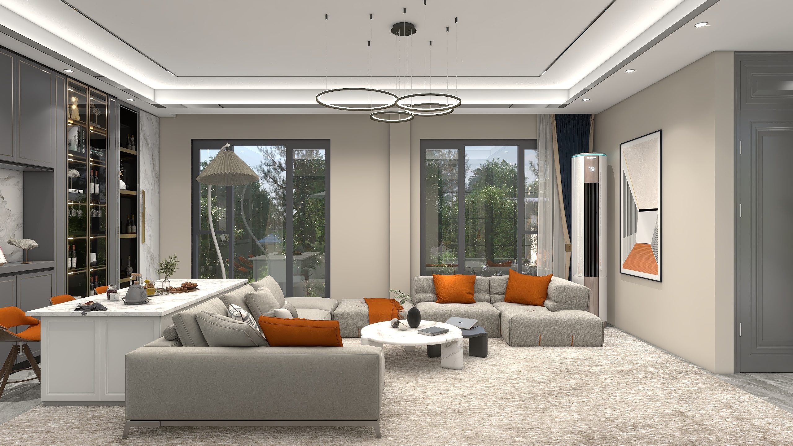 海派设计一南-别墅三层-装修设计方案