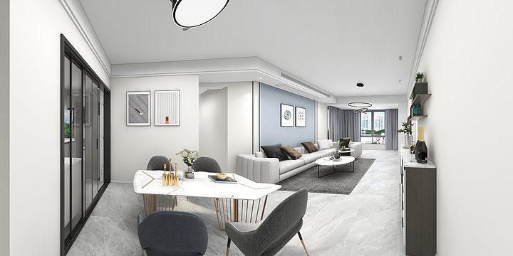 独立设计师杨康-广安梧桐郡10栋14-3-装修设计方案