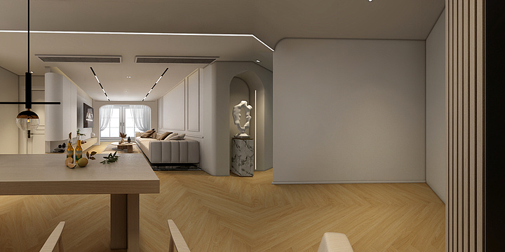 HroLi-奶油简约>的温柔与雅致的风情-装修设计方案