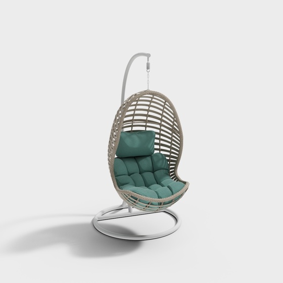 Modern Outdoor Swing Chair,Green