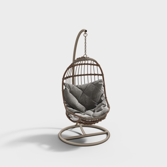 Modern Outdoor Swing Chair,Gray