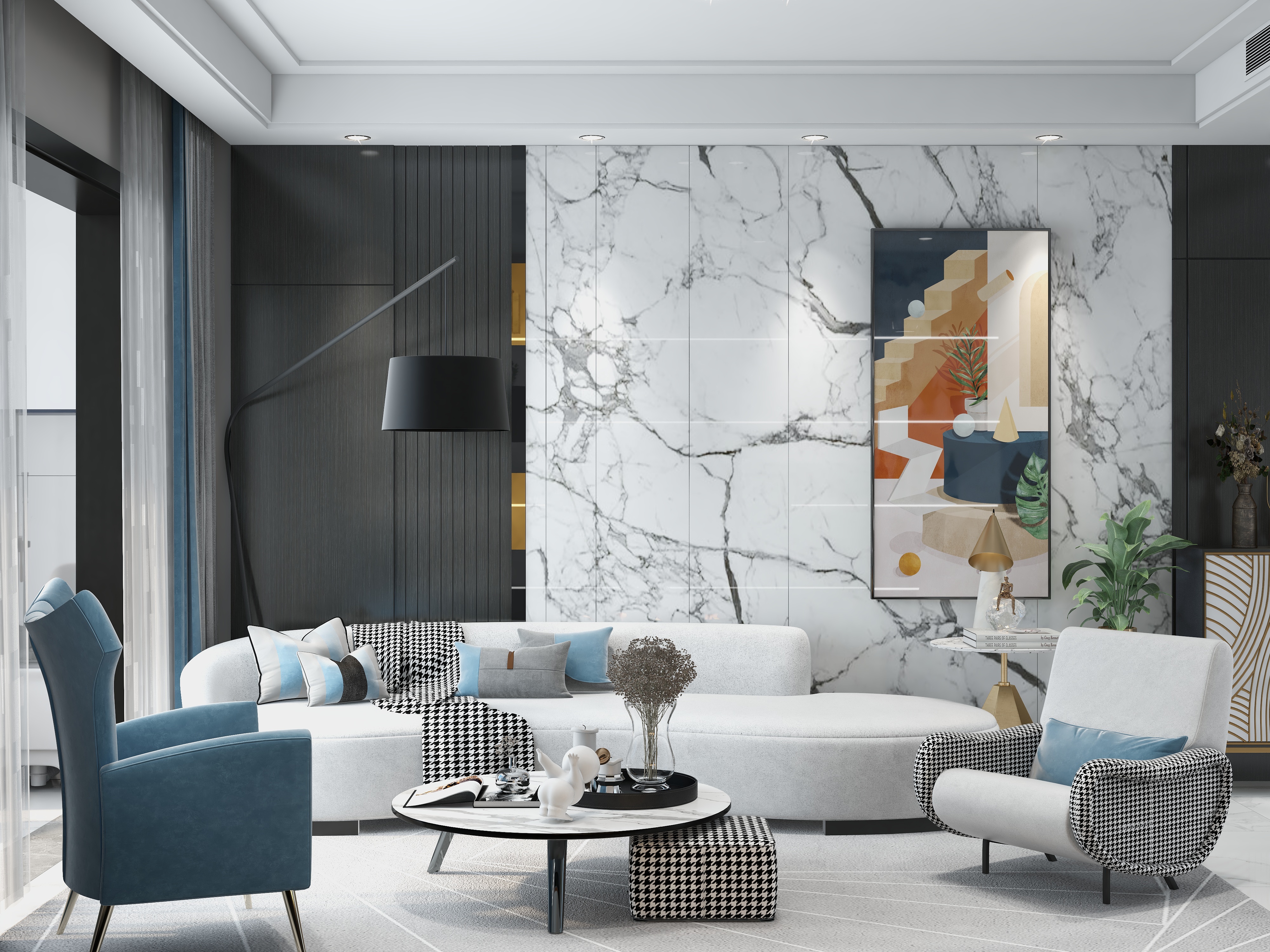 一蒋理梅-餐厅背景墙设计-装修设计方案