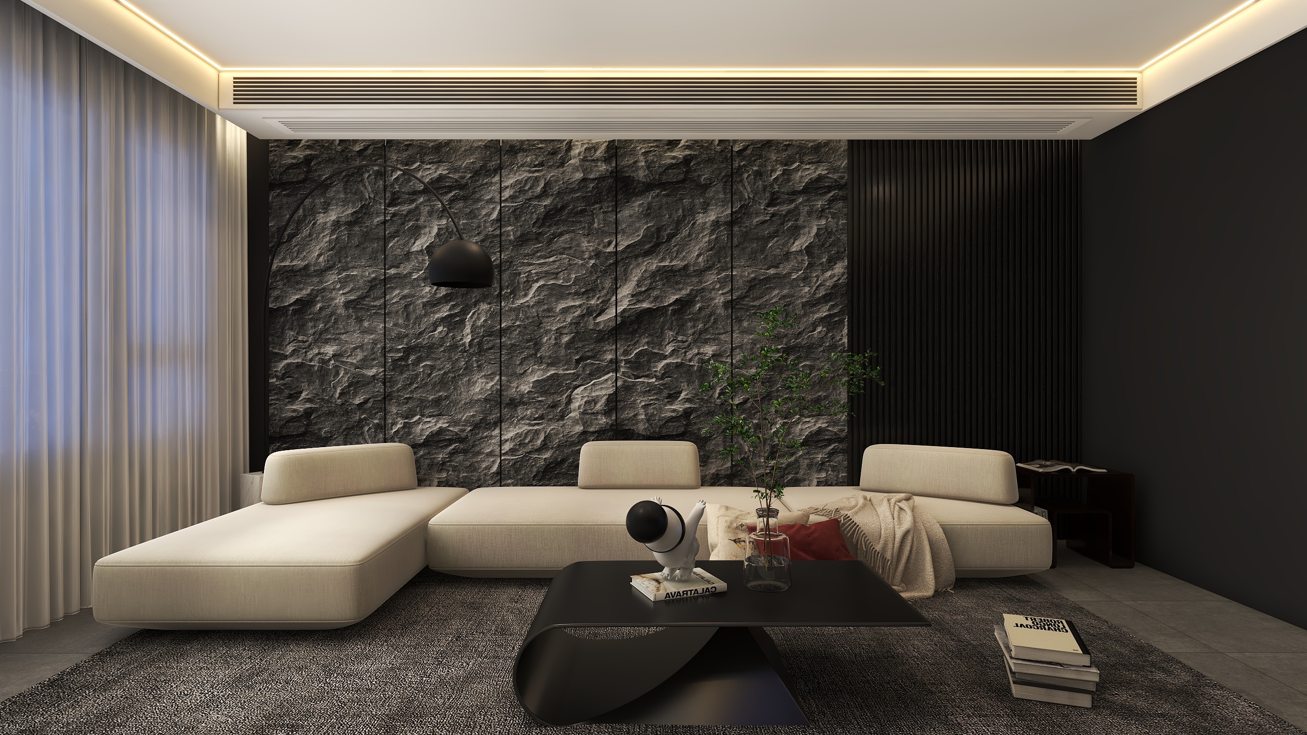 胡向前-暗黑风-绿城诚园-装修设计方案