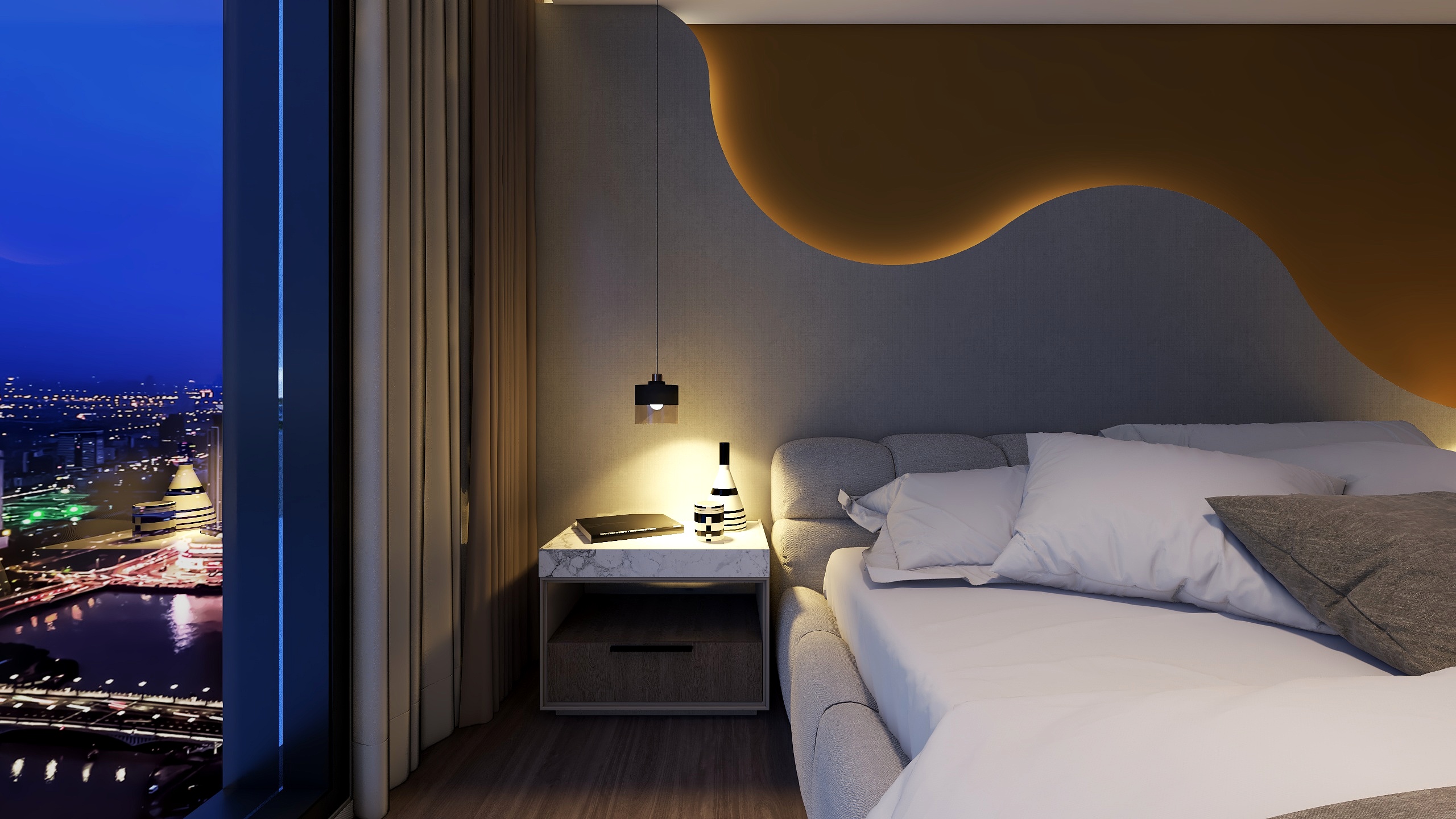 新视界设计工作室-卧室现代-装修设计方案