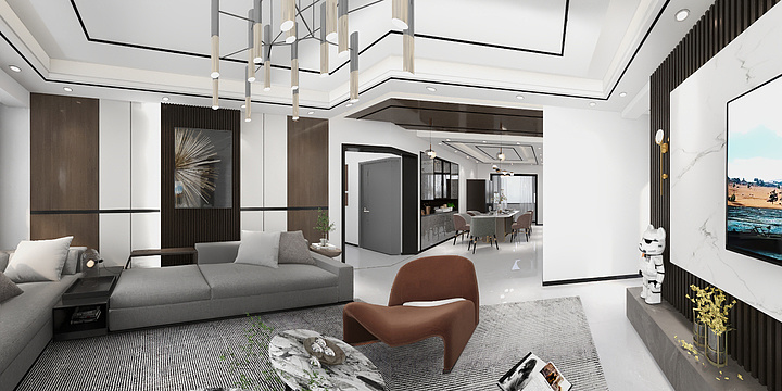 恋尚美佳装饰-彝海山庄3-2-1101-装修设计方案