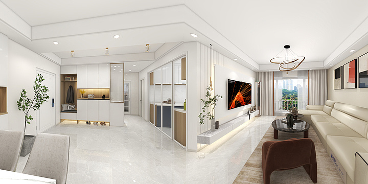 卍邦美装饰卍-现代116㎡3室--装修设计方案