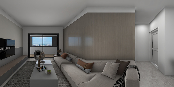 柒贰云装网-文旅城D户型128㎡-装修设计方案