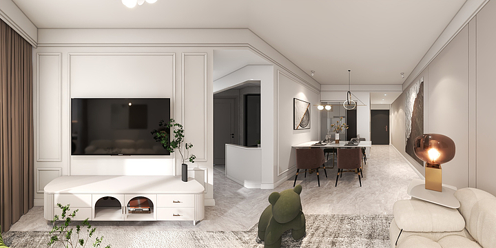 盒子空间设计工作室-金色城邦-装修设计方案