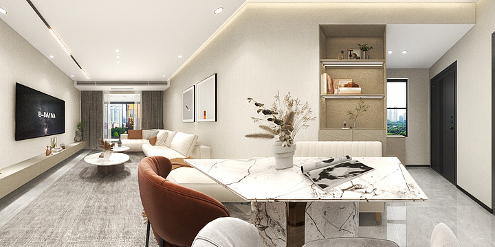 全案设计-丹丹-红星美凯城效果图).dwg-装修设计方案