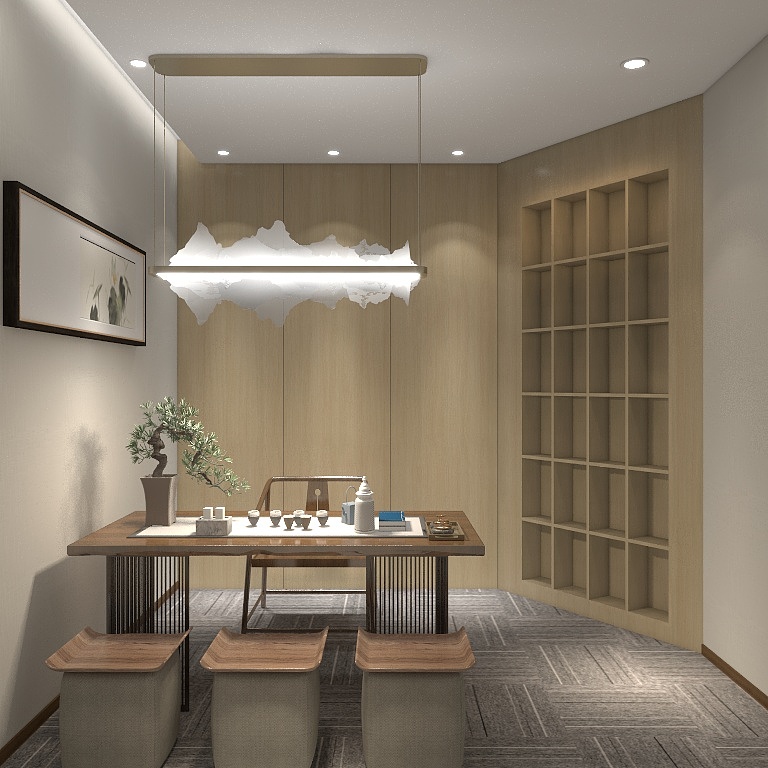 梁木设计-定制展厅-装修设计方案