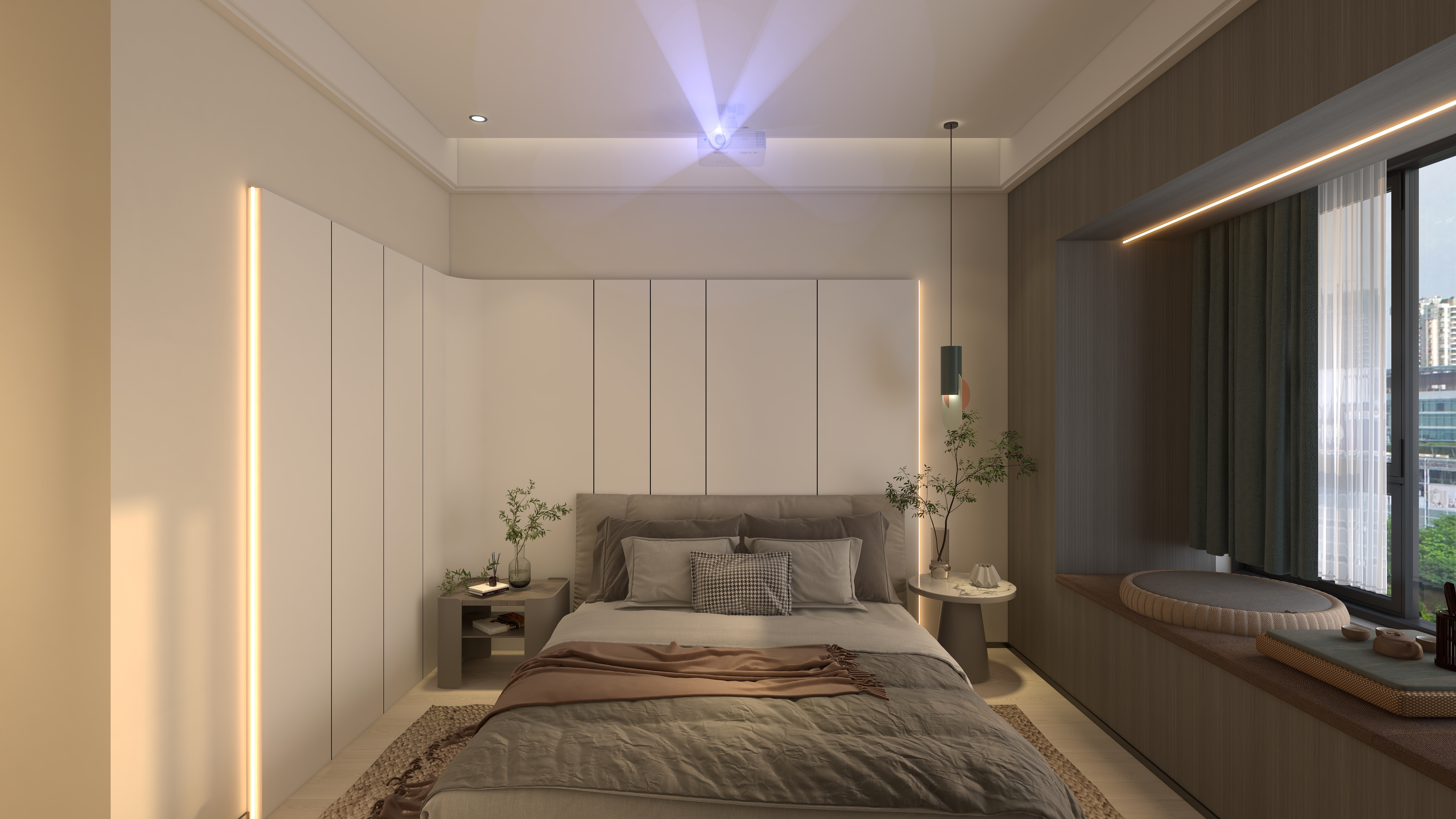 不温和-<慵懒的黄昏>现代142平-装修设计方案