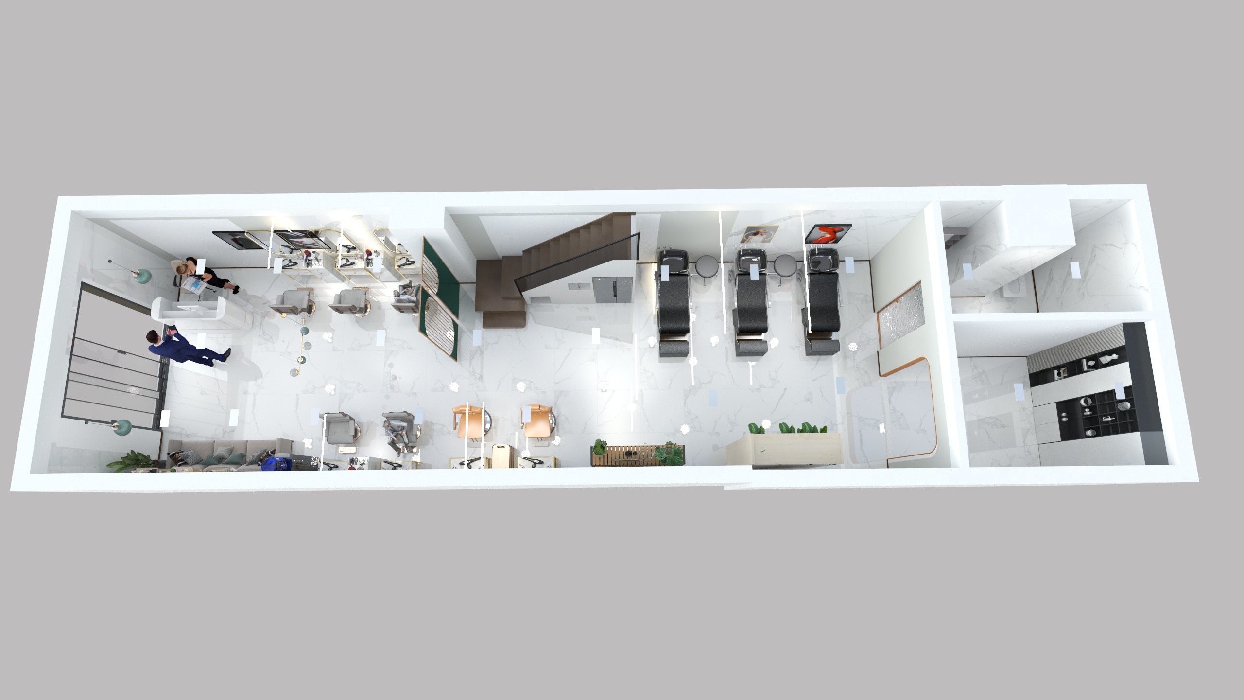 尚度装饰赵鹏飞-理发店-莲塘店-装修设计方案