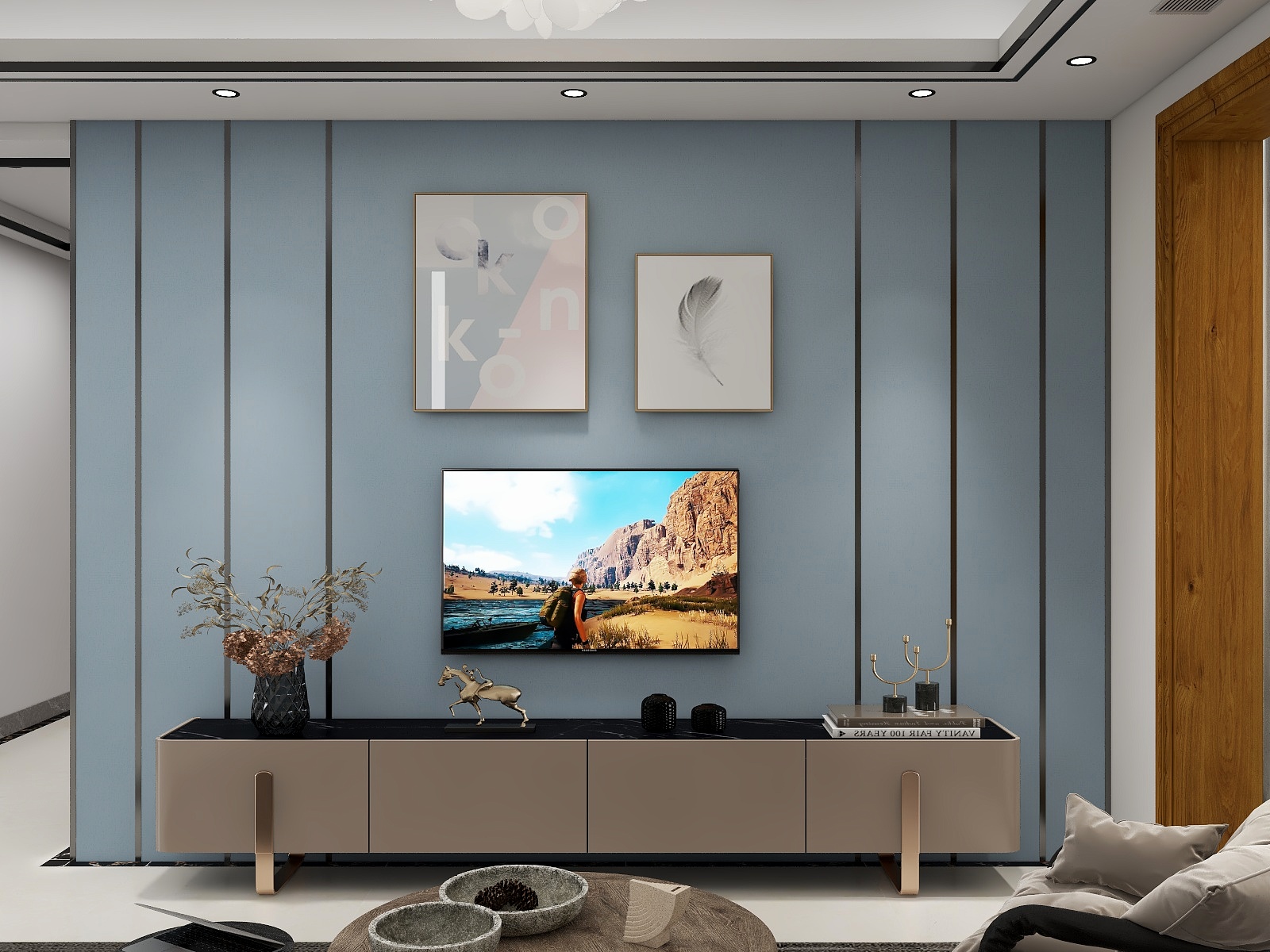 平常人dBpf-德信海德公园83.00㎡A2’3室2厅1卫1厨-装修设计方案