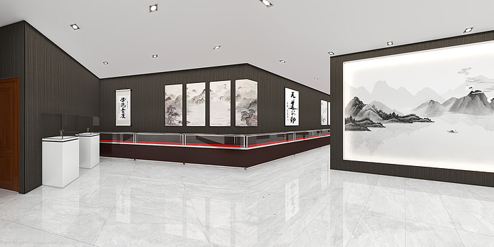 杨伊凯-字画展厅-装修设计方案