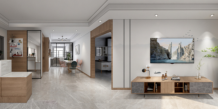 蓝麒麟装饰18109942522-西北明珠 陈先生贵府-装修设计方案