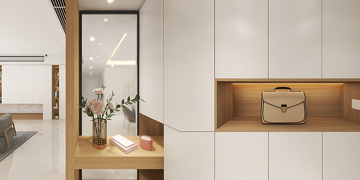 林深Des-北欧风130²三居-装修设计方案