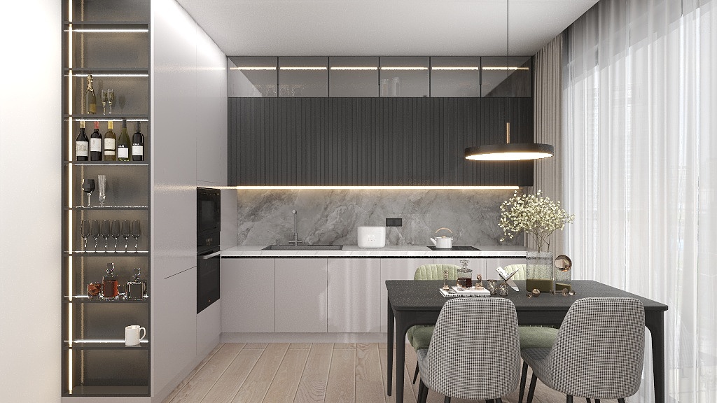 Li想设计-极简厨房-装修设计方案